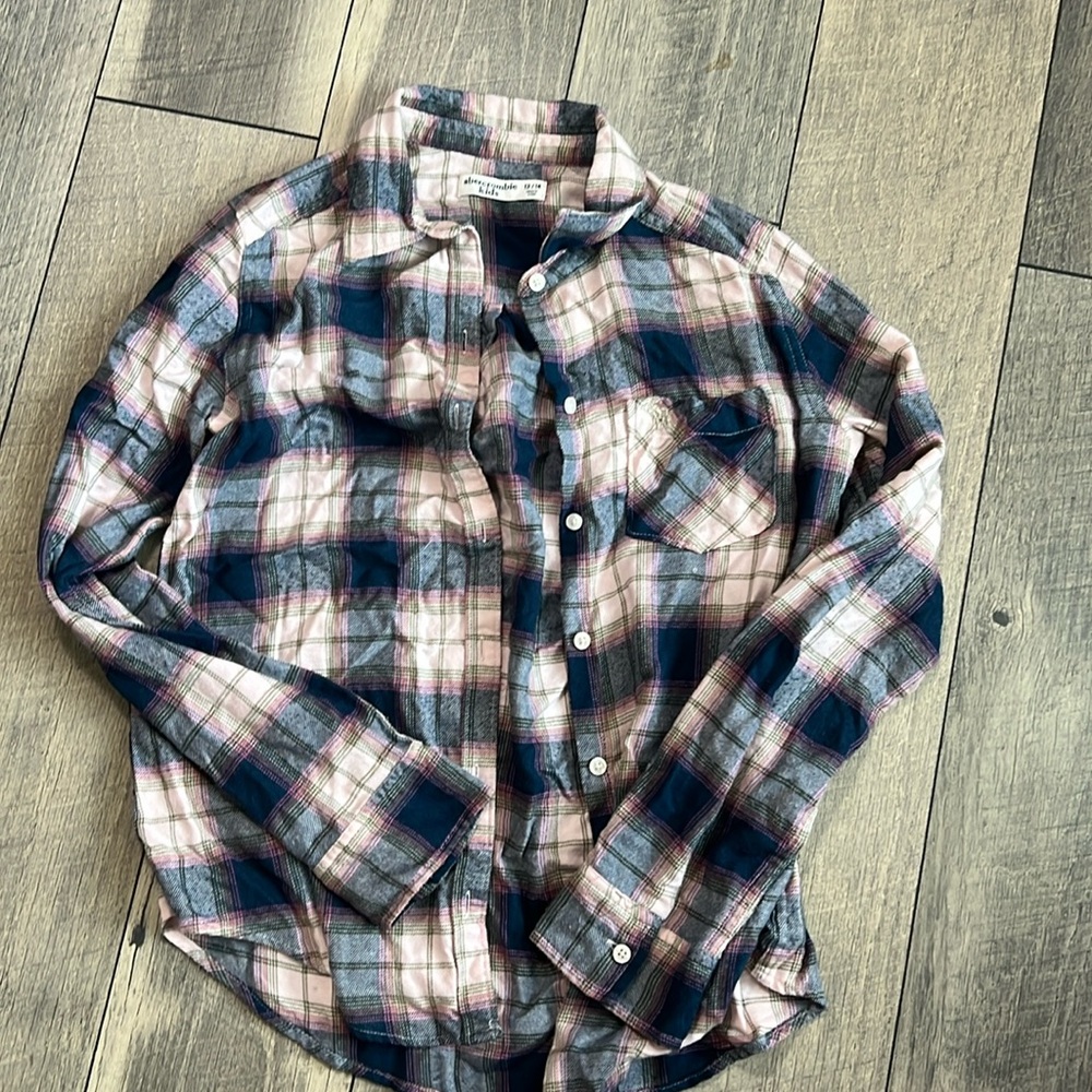 Button down plaid shirt